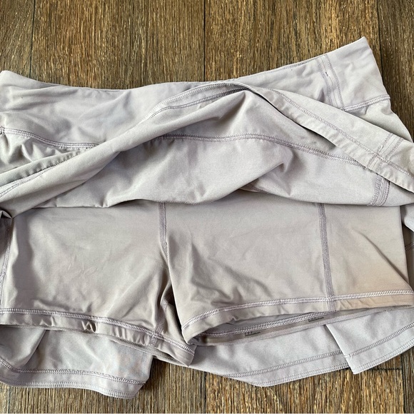 Lululemon Athletica lavender purple lace rival skirt skort with short 10 FLAW - Picture 7 of 15